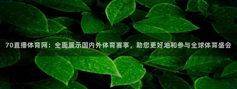70直播体育网：全面展示国内外体育赛事，助您更好地和参与全球体育盛会