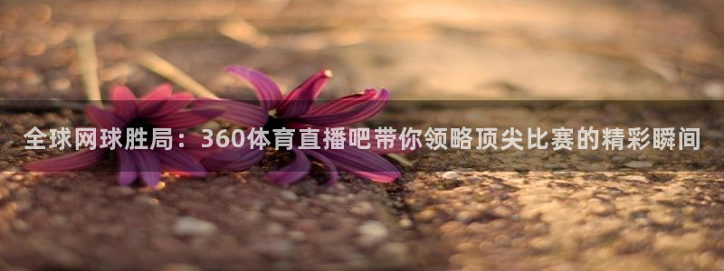 全球网球胜局：360体育直播吧带你领略顶尖比赛的精彩瞬间